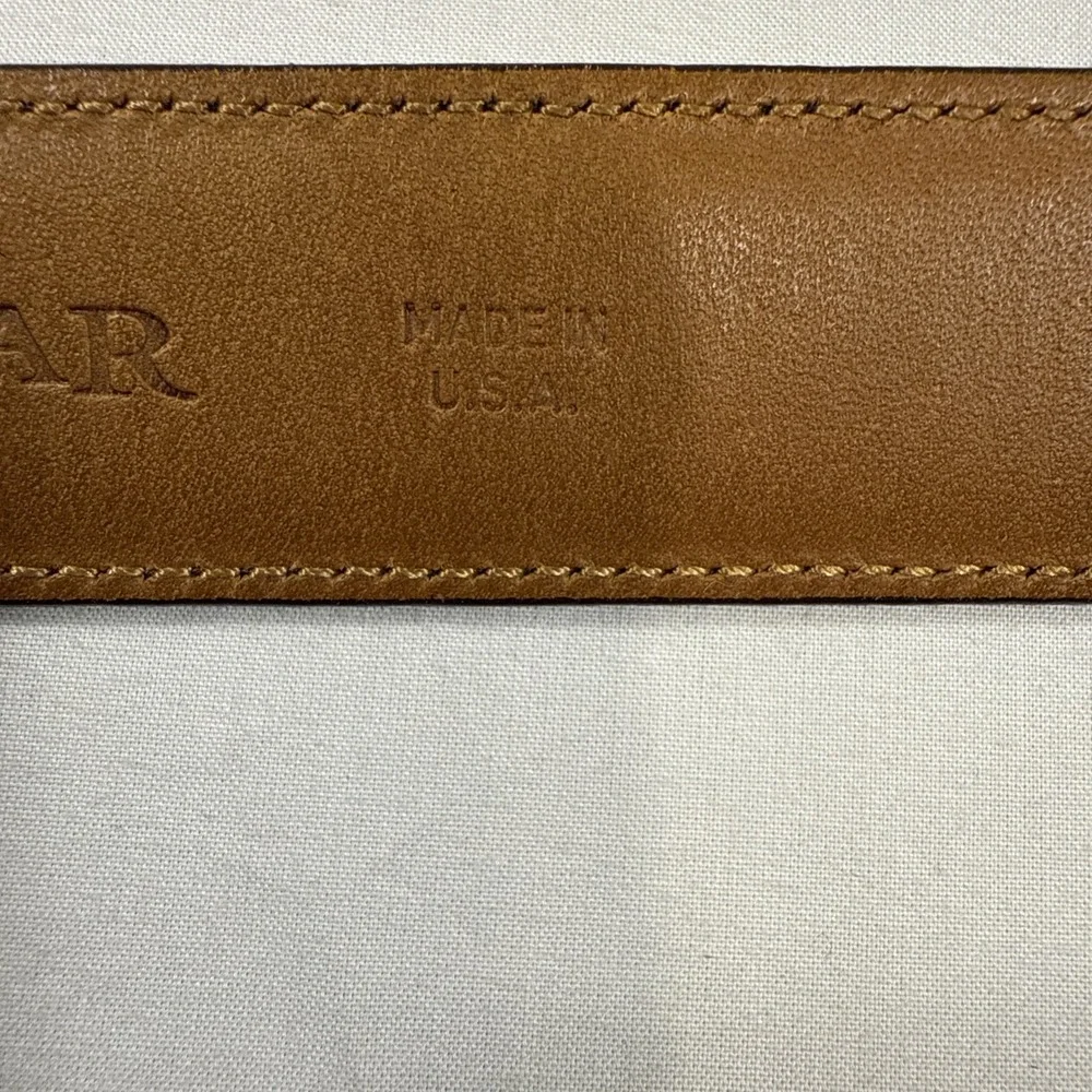 BELTS MENS 44 Trafalgar Brown‎ Cortina Leather Alligator Style Made in USA